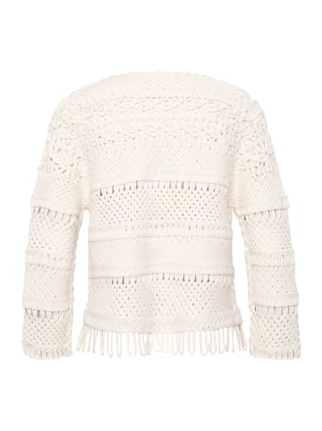 CARTOON Casual-Strickjacke mit Rundhalsausschnitt in beige