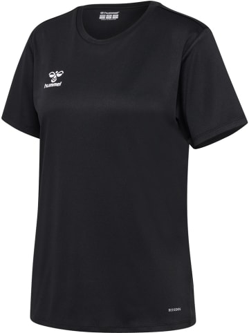 Hummel Shirt "Hmlessential Jersey S/S Woman" in Schwarz