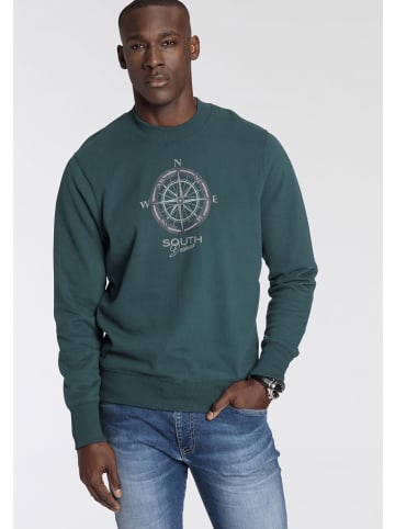 Delmao Sweatshirt in dunkelgrün