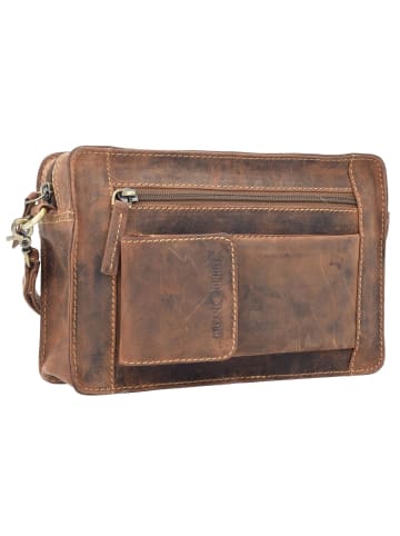 Greenburry Vintage Herrentasche Leder 22 cm brown