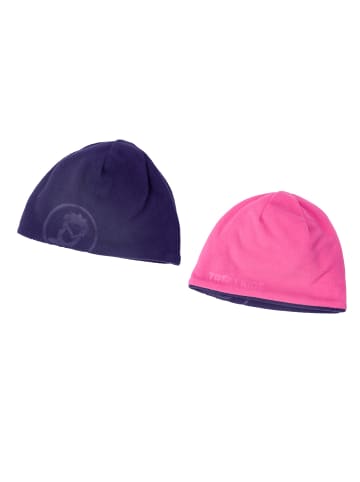 Trollkids Mütze Finnmark in dark pink