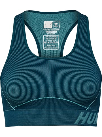 Hummel Hummel T-Shirt Hmlte Multisport Damen Dehnbarem Schnelltrocknend Nahtlosen in DEEP TEAL/PASTEL TURQUOISE MEL