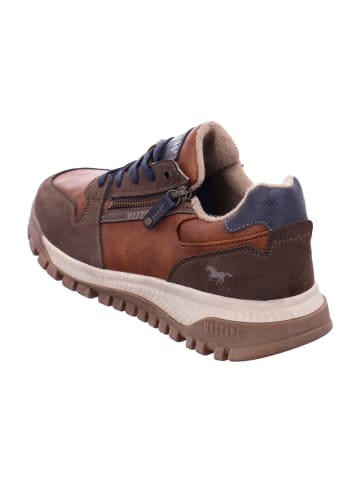 Mustang Sportliche Schnürschuhe in Braun