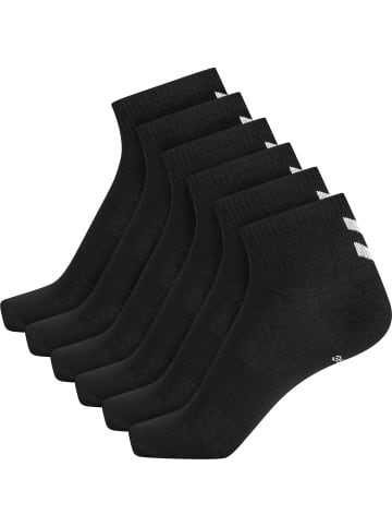 Hummel Niedrige Socken Hmlchevron 6-Pack Mid Cut Socks in BLACK