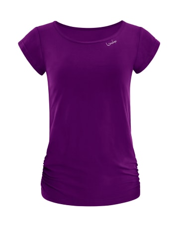 Winshape Functional Light and Soft Kurzarmshirt AET130LS in dark plum