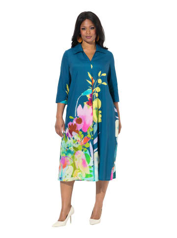 Ulla Popken Midikleid in mittelblau