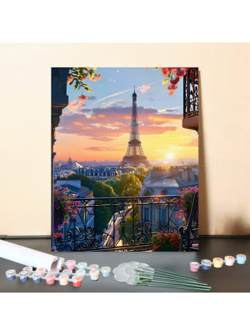 ARTNANAS DIY Malen nach Zahlen Set-"Parisromantik"