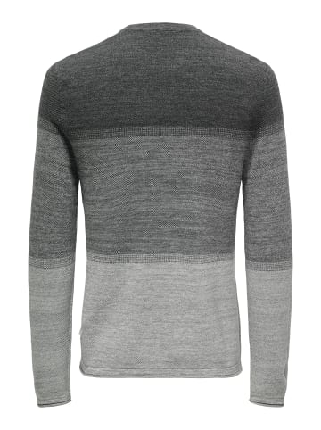 ONLY & SONS Strickpullover in Light Grey Melange