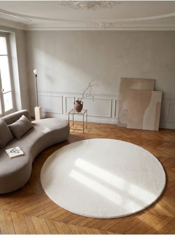 Teppich Kurzflor Waschbar Einfarbig NECKAR Strapazierfähig OEKO-TEX in Creme