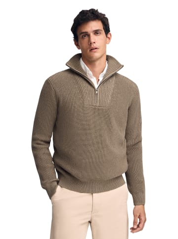 Polo Club Pullover in Dunkelbraun Vigore