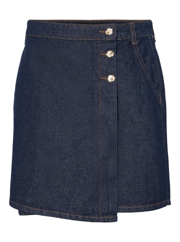 Pieces Minirock in Dark Blue Denim