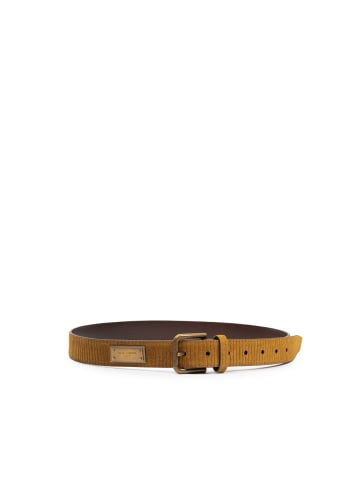 Dolce & Gabbana Braun Leder Regular Gürtel