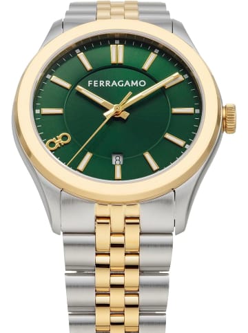 Salvatore Ferragamo Analoguhr für Herren in Grün