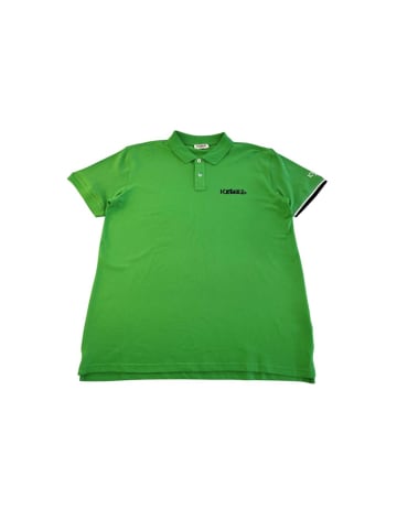 Iceberg Zweifarbig Grün Baumwolle Herren Polo Hemd