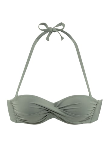 S. Oliver Bandeau-Bikini-Top in oliv