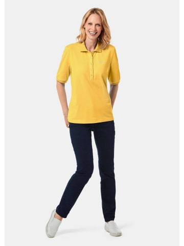 GOLDNER Poloshirt in hochwertiger Pikee-Qualität in honig
