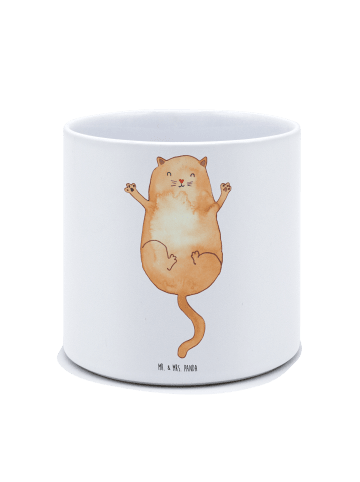 Mr. & Mrs. Panda Blumentopf Katze Umarmen ohne Spruch in Weiß