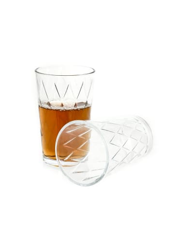 Almina 6er Set Trinkgläser transparent in Transparent