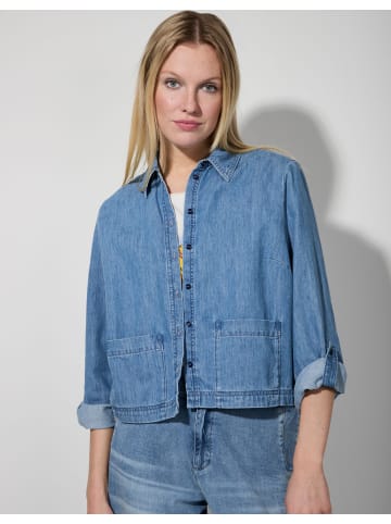 More & More Jeansbluse in middle blue denim