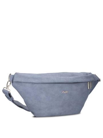 Zwei Mademoiselle MH80 - Gürteltasche 40 cm (leo) in nubuk-sky
