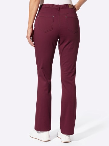 WITT WEIDEN 5-Pocket-Jeans in bordeaux