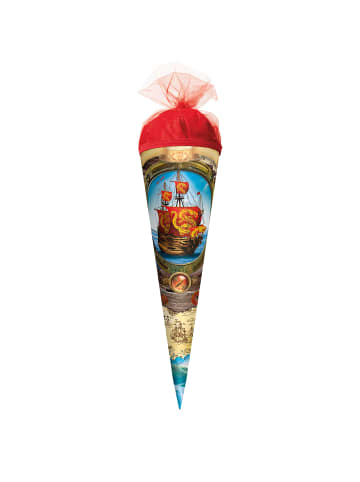 Geschenk-Schultüte klein 35 cm Piratenschiff in Bunt