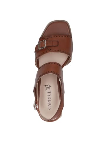 Caprice Sandalette in COGNAC NAPPA