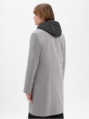 More & More Mantel in hellgrau schwarz - 0001