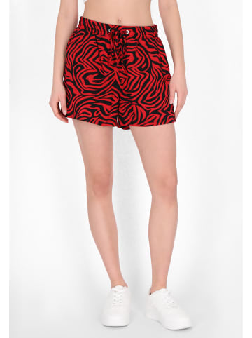 myMo Women Shorts in black red