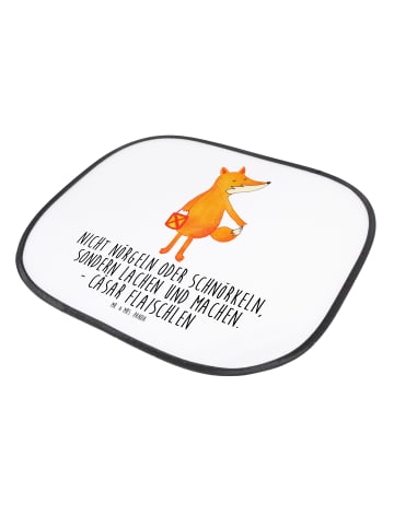 Mr. & Mrs. Panda fenster sonnenschutz auto Fuchs Laterne mit Spruch in Weiß