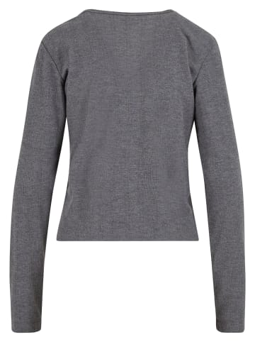 Urban Classics Gestrickte Strickjacke in darkgreymelange