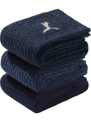 Puma Socks Unisex-Sport-Socken 3 Paar in marine/navy