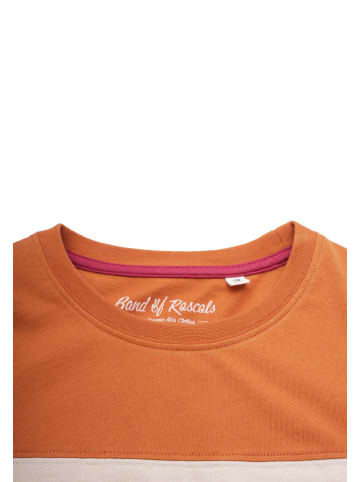 Band of Rascals T-Shirt " Block " in rust-mustard