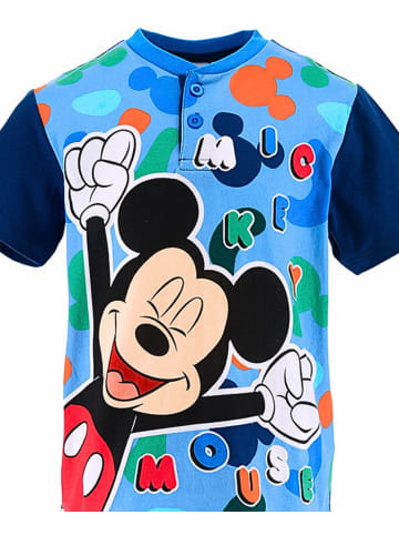 Disney Mickey Mouse Schlafanzug kurz Disney Mickey Mouse in Dunkelblau