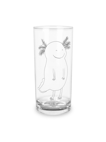 Mr. & Mrs. Panda Wasserglas Axolotl Glücklich ohne Spruch in Transparent