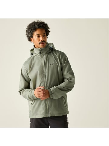 Regatta Regenjacke Wasserdicht packbar mit Kapuze in grün