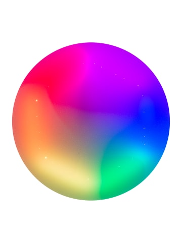 näve LED Deckenleuchte "RAINBOW" in weiß - (L)58 cm x (B)58 cm x (H)6.5 cm - EEK F