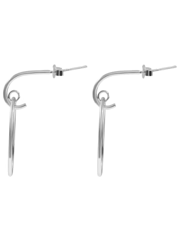 Adeliás Damen Ohrringe aus 925 Silber in silber