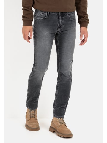 Camel Active Slim Fit 5-Pocket Cordhose in Dunkelgrau