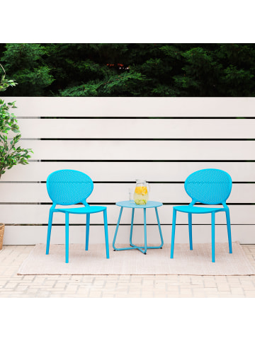 Homestyle4u Küchenstuhl 4er Set in Blau