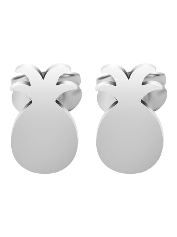 Adeliás Unisex Ohrringe – Ohrstecker aus Edelstahl in silber