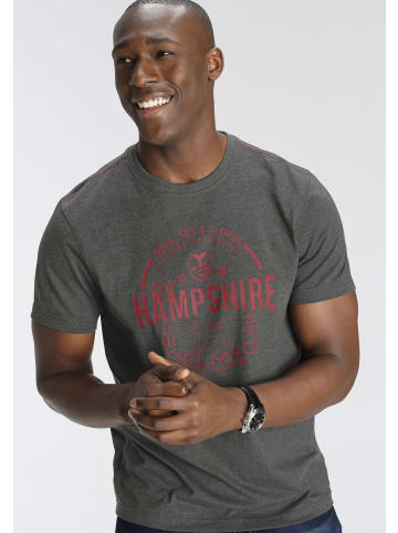Delmao T-Shirt in anthrazit melange