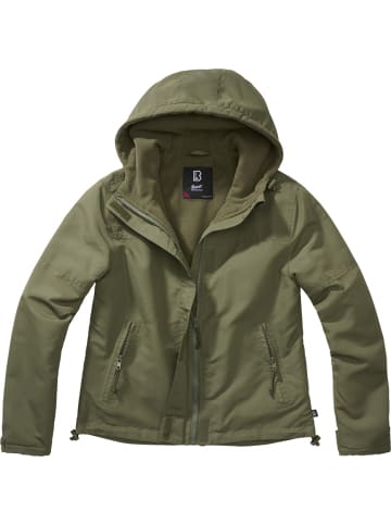 Brandit Jacke "Women Frontzip Windbreaker" in Grün