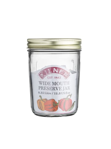 Kilner KILNER | Einkochglas, WEITHALS, klar, 350 ml
