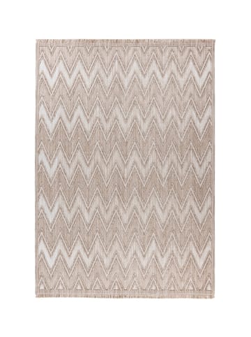 Kayoom Wohnzimmer Teppich – Kurzflorteppich Sarai 225 in beige - rechteckig