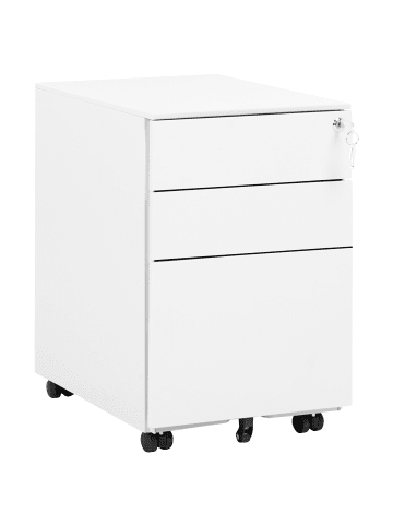 Beliani Büroschrank CAMI in Weiß - (W) 39 x (H) 60 x (L) 50 cm