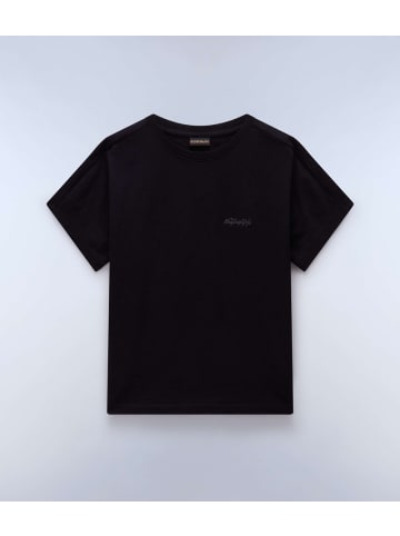 Napapijri T-Shirt "S-Eclair Logo Ss" in Schwarz