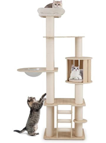 COSTWAY Kratzbaum Groß 185 cm in Beige