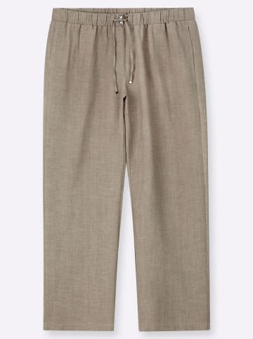 sheego Hose in schlamm-champagner-meliert