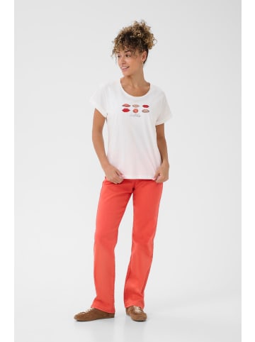 Cream T-shirt CRLumilla Loose fit in Red Lips